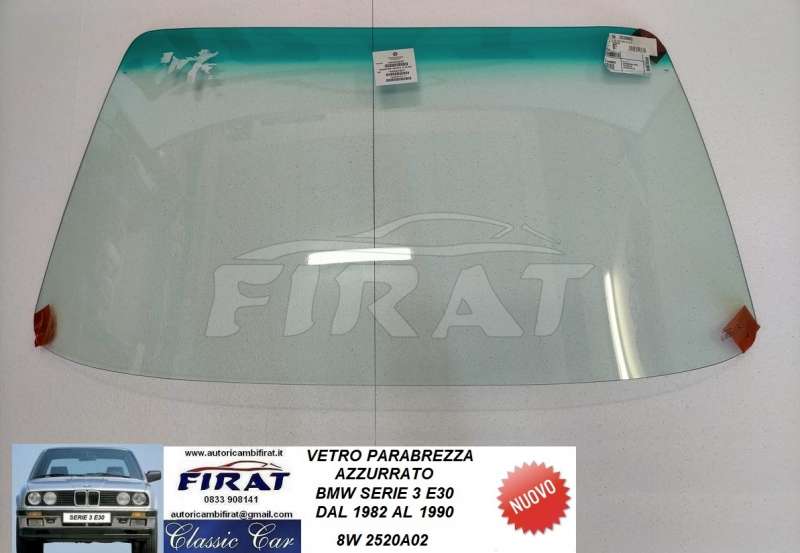 VETRO PARABREZZA BMW SERIE 3 E30 AZZ. C/FASCIA